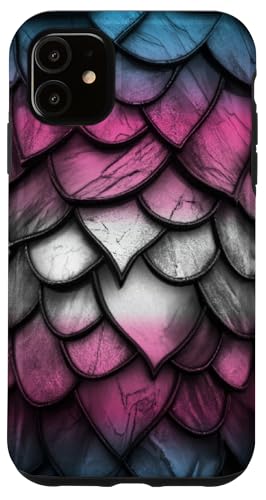 Hülle für iPhone 11 Transgender Dragon Scales Stained Art Stain Pink Blue Trans Hülle für iPhone 11 Transgender Dragon Scales Stained Art Stain Pink Blue Trans von Stained Art Effects ADC