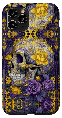 Skull Stained Art Effect Enby Stain Art Floral Nonbinary Hülle für iPhone 11 Pro Skull Stained Art Effect Enby Stain Art Floral Nonbinary Hülle für iPhone 11 Pro von Stained Art Effects ADC