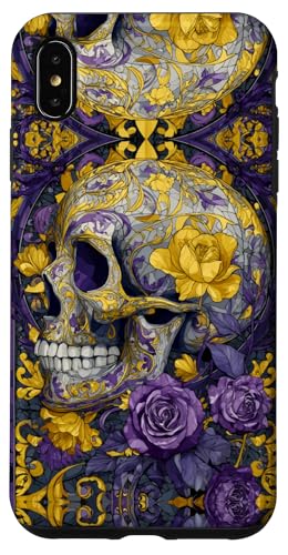 Skull Stained Art Effect Enby Stain Art Floral Nonbinary Hülle für iPhone XS Max Skull Stained Art Effect Enby Stain Art Floral Nonbinary Hülle für iPhone XS Max von Stained Art Effects ADC