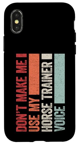Lustiger Pferdetrainer Spruch Reitlehrer Design Hülle für iPhone X/XS Lustiger Pferdetrainer Spruch Reitlehrer Design Hülle für iPhone X/XS von Stall Design Pferde Studio