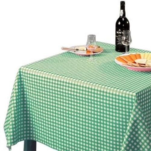Stalwart , hellblau abwischbar Tischdecke grün, kariert, 1370 mm x 1370 mm, 137,2 x 137,2 cm Stalwart , hellblau abwischbar Tischdecke grün, kariert, 1370 mm x 1370 mm, 137,2 x 137,2 cm von Stalwart