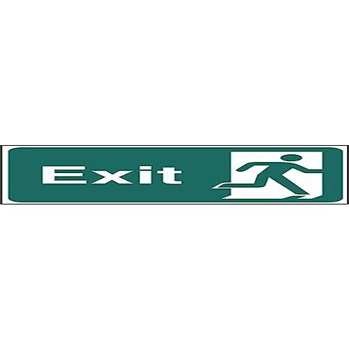 Stalwart Hundebett Exit Schild, selbstklebend, Vinyl, 150 mm x 300 mm von Stalwart