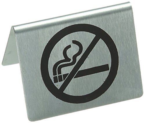 Stalwart U044 Tischschild, Aufschrift „No Smoking“, Edelstahl, englische Version Stalwart U044 Tischschild, Aufschrift „No Smoking“, Edelstahl, englische Version von Stalwart
