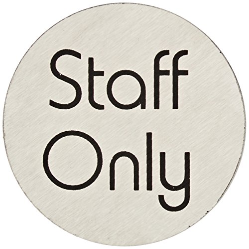 Stalwart u060 Edelstahl, Zeichen "Mitarbeiter nur" von Stalwart