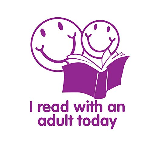 SuperStickers Stempel"I Read With An Adult Today", Violett von Stamper Solutions