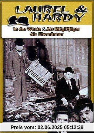 Laurel & Hardy - In der Wüste / Als Mitgiftjäger / Als Ehemänner Laurel & Hardy - In der Wüste / Als Mitgiftjäger / Als Ehemänner von Stan Laurel