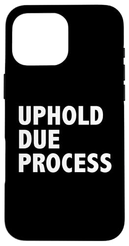 Aufrechterhaltung des ordnungsgemäßen Prozesses – Verteidigen Sie die Rechtsstaat Hülle für iPhone 16 Pro Max von Stand Up for Your Rights