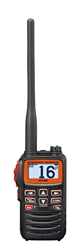 Standard Horizon HX40E 6W Ultrakompakter Marine Handtransceiver mit FM Rundfunkempfänger. Enthält NOAA Wetterkanäle mit Wetterwarnung von Standard Horizon