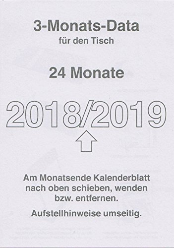 3-Monatskalender Ersatzeinlagen von Standardgraph