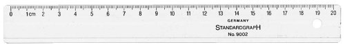 Kunststofflineale 30 cm Spezialkunstst. glaskl von Standardgraph