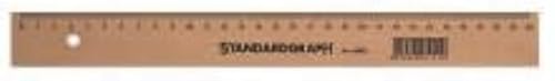 Lineal Holz, 30cm lang, Buche natur von Standardgraph