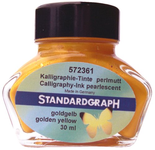 Standardgraph Perlmutt - Tinte goldgelb 30 ml von Standardgraph