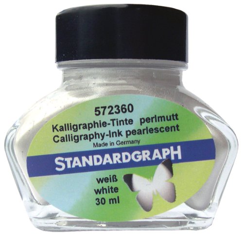 Standardgraph Perlmutt - Tinte weiß 30 ml von Standardgraph