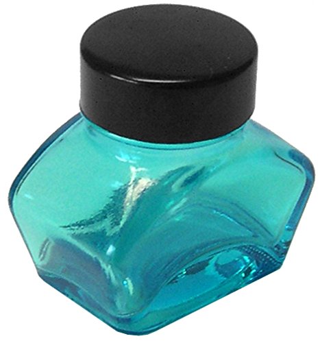 Tintenglas 30 ml leer, blau von Standardgraph