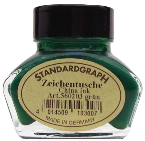 Tusche grün 30ml Glas von Standardgraph