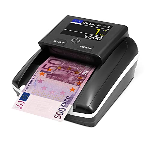 Geldscheinprüfer und Geldzählmaschine STANEW，einschließlich wiederaufladbarer Batterien (verwendet für gefälschte Banknoten in Euro, Dollar und Pfund) von Stanew