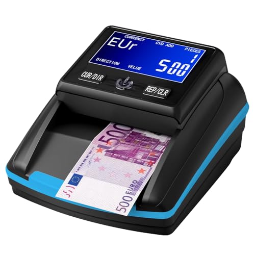 Banknotenprüfer & Geldzählmaschine 2in1 STANEW,Professioneller Banknotendetektor, Falschgelderkennung mit UV/MG/IR für EUR, USD, GBP, LCD Display Schwarz Blau Banknotenprüfer & Geldzählmaschine 2in1 STANEW,Professioneller Banknotendetektor, Falschgelderkennung mit UV/MG/IR für EUR, USD, GBP, LCD Display Schwarz Blau von Stanew