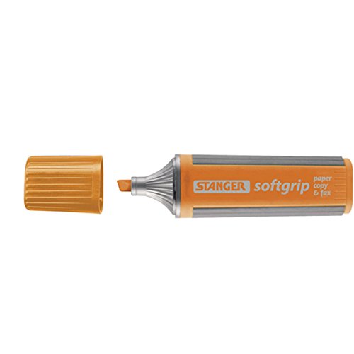 Stanger 180102000 Softgrip Highlighter Orange von Stanger