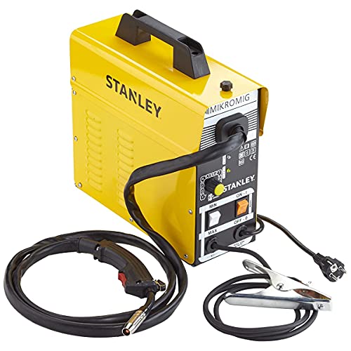 Stanley 460215 Mikromig MIG/MAG-Schweißgerät/Schweißmaschine, halbautomatisch, 90 A von Stanley