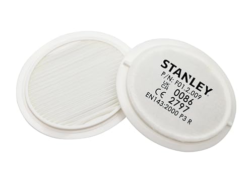 Stanley Ersatzfilter für Atemschutzmasken – 1 Packung – Überlegene Filtrationseffizienz – Extrem geringer Atemwiderstand – Kompatibel Atemschutzmasken Stanley Ersatzfilter für Atemschutzmasken – 1 Packung – Überlegene Filtrationseffizienz – Extrem geringer Atemwiderstand – Kompatibel Atemschutzmasken von Stanley
