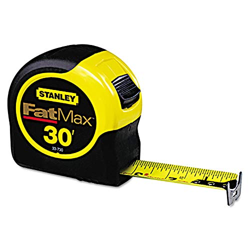 Stanley Tools 33-730 FatMax Maßband, 7,6 x 3,8 cm, Gelb, 9 m von Stanley