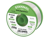 Stannol Kristall 600 Fairtin Loddetin, bleifrei Bleifrei Sn96,5Ag3Cu0,5 250 g 1 mm von Stannol