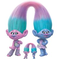 Trolls World Tour Sisters Satin & Chenile übergroßer Karton-Aufsteller von Star Cutouts