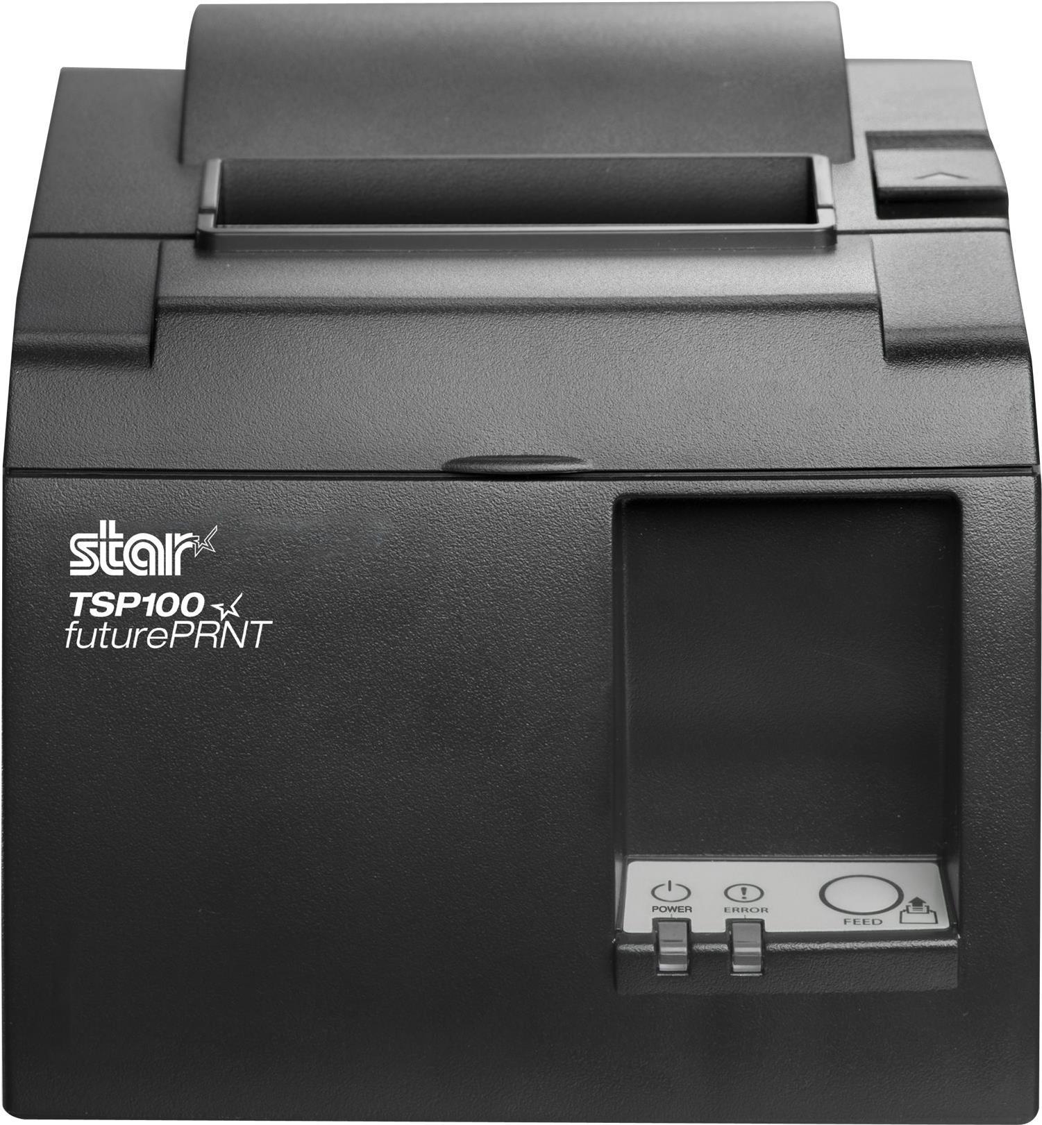 Star Micronics Star TSP143IIU+ - Belegdrucker - Thermodirekt - 8 cm Rolle - 203 dpi - bis zu 200 mm/Sek. - USB 2.0 - Cutter - Grau (39472730) von Star Micronics