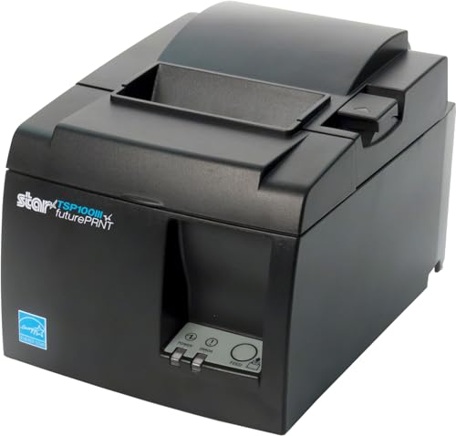 Star Micronics TSP143IIILAN Direct Thermal POS Printer 203 x 203DPI – POS/POS printer, 48/64, 250 mm/Sek, 43 ppm, 203 x 203 dpi) von Star Micronics