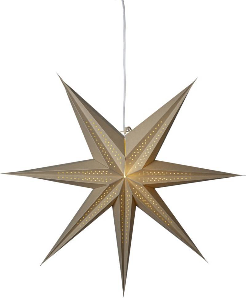 12 Stk. Star Trading Papierstern beige 502-07 von Star Trading