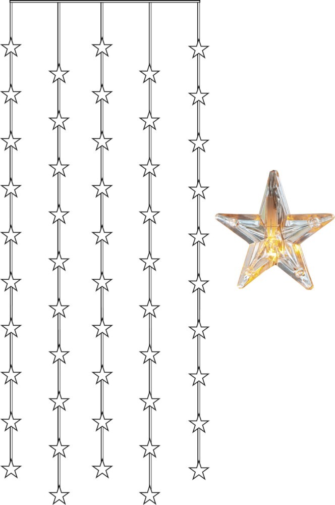 8 Stk. Star Trading LED-Lichtervorhang 2006-75-2 von Star Trading