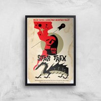 Amok Time Giclee - A4 - Black Frame von Star Trek