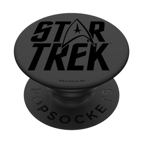 PopSockets Star Trek Simple Logo Stack PopSockets PopGrip: Ausziehbarer Sockel und Griff für Handys/Tablets mit Tauschbarem Top von Star Trek