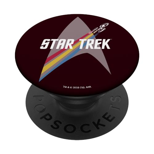 PopSockets Star Trek Starship Enterprise Retro Stripes - PopSockets Ausziehbarer Sockel und Griff für Smartphones und Tablets von Star Trek