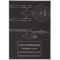 Star Trek Starfleet Original USS Enterprise Giclee Art Print - A4 - White Frame von Star Trek