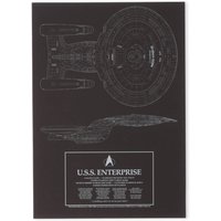 Star Trek Starfleet U.S.S. Enterprise Giclee Art Print - A2 - White Frame von Star Trek