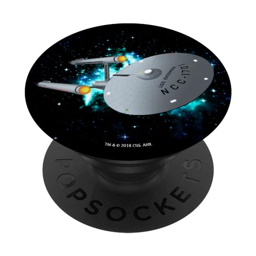 Star Trek U.S.S. Enterprise Galaxy Flying Portrait PopSockets mit austauschbarem PopGrip von Star Trek