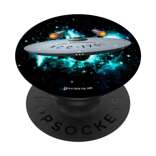 Star Trek U.S.S. Enterprise Head On Galaxy Portrait PopSockets mit austauschbarem PopGrip von Star Trek