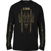 Star Trek: Picard La Sirena Wireframe Unisex Long Sleeve T-Shirt - Black - XL von Star Trek