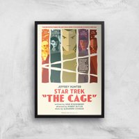 The Cage Giclee - A2 - Black Frame von Star Trek