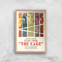 The Cage Giclee - A2 - Wooden Frame von Star Trek