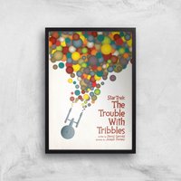 The Trouble With Tribbles Giclee - A2 - Black Frame von Star Trek