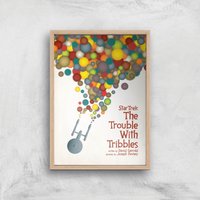 The Trouble With Tribbles Giclee - A2 - Wooden Frame von Star Trek