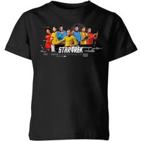 USS Enterprise Crew Star Trek Kids' T-Shirt - Schwarz - 7-8 Jahre von Star Trek