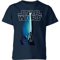 Star Wars Classic Lightsaber Kids' T-Shirt - Navy - 11-12 Jahre von Star Wars Classic