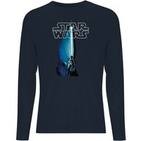 Star Wars Classic Lightsaber Men's Long Sleeve T-Shirt - Navy - XS von Star Wars Classic