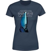 Star Wars Classic Lightsaber Women's T-Shirt - Navy - L von Star Wars Classic