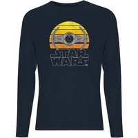 Star Wars Classic Sunset Tie Men's Long Sleeve T-Shirt - Navy - M von Star Wars Classic