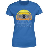 Star Wars Classic Sunset Tie Women's T-Shirt - Blue - L von Star Wars Classic
