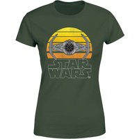 Star Wars Classic Sunset Tie Women's T-Shirt - Green - XS von Star Wars Classic